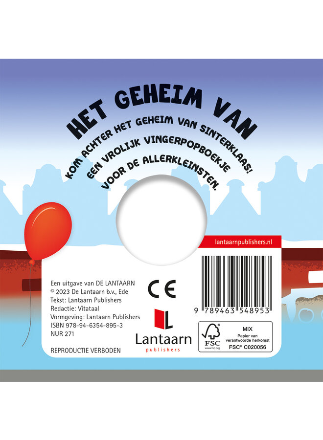 Lantaarn - Vingerpopboekje  - Sint