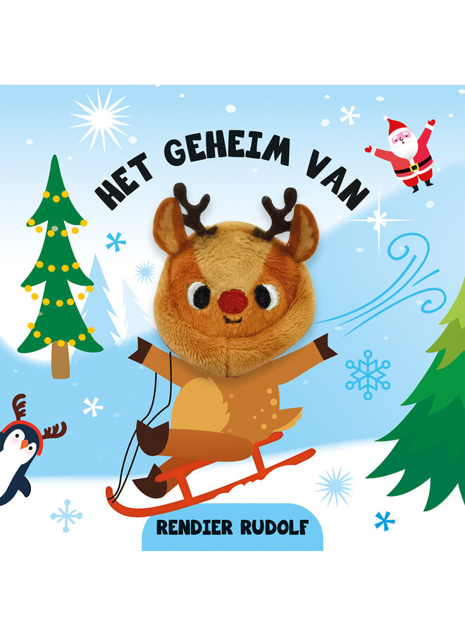 Lantaarn - Vingerpopboekje – Rudolf het rendier