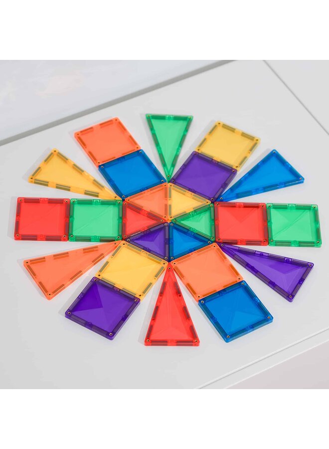 Connetix Tiles - 24pc – Rainbow Mini Pack