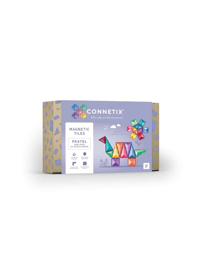 Connetix Tiles - 32pc – Pastel Mini Pack