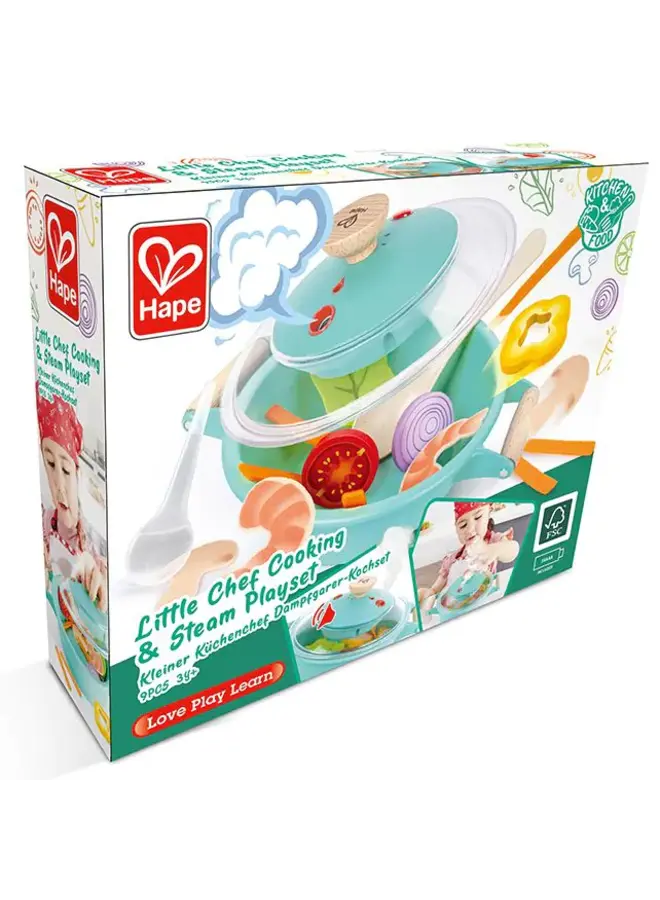 Hape  - Little chef cooking & steam playset