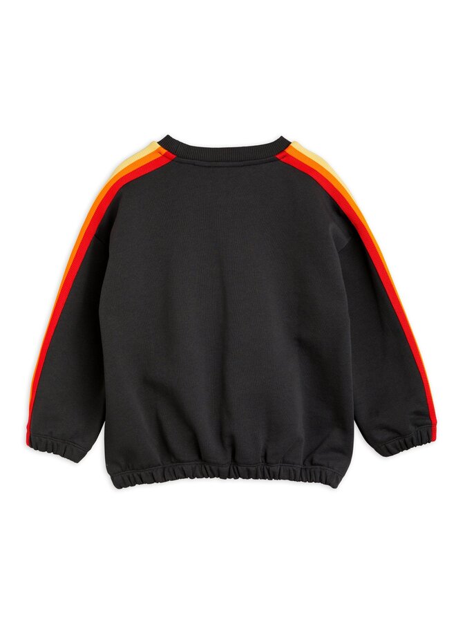 Mini Rodini  - Rainbow stripe sweatshirt – Black