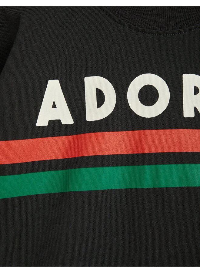 Mini Rodini - Adored sp ss tee – Black