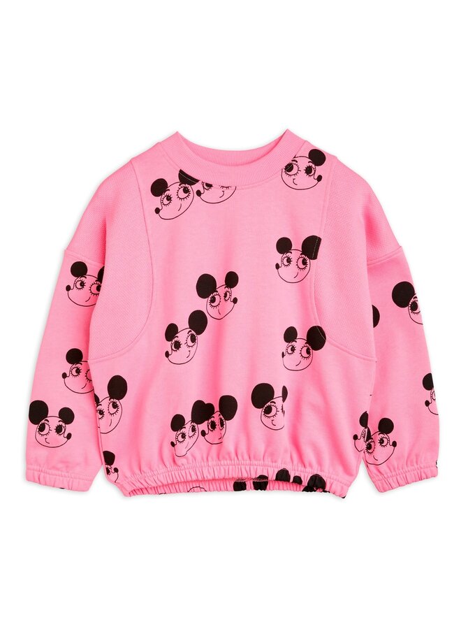 Mini Rodini - Ritzrats aop sweatshirt – Pink