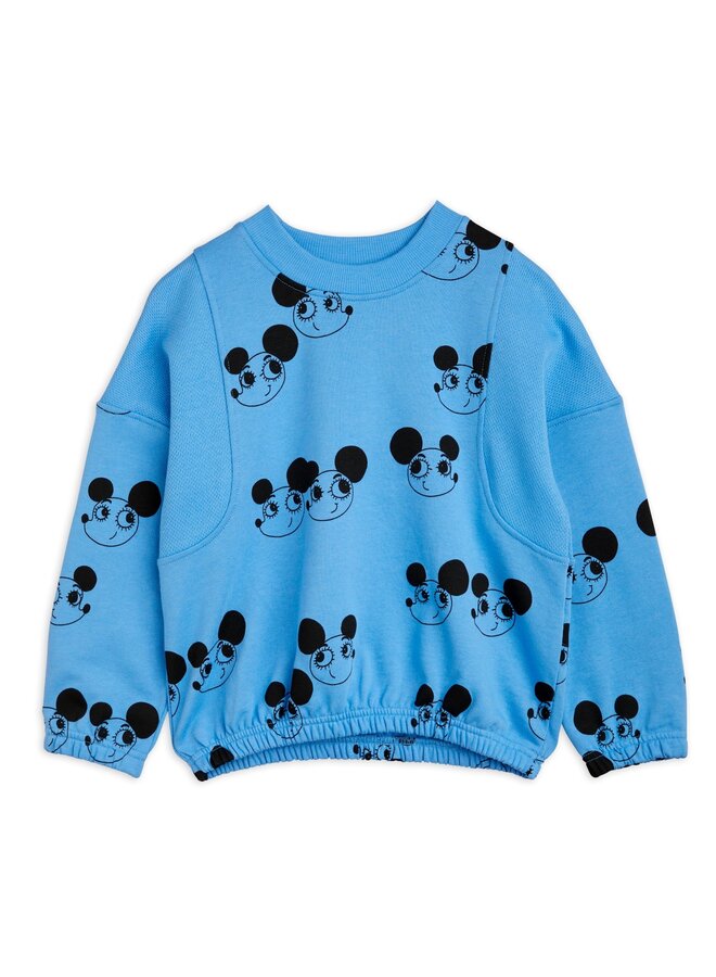 Mini Rodini  - Ritzrats aop sweatshirt – Blue