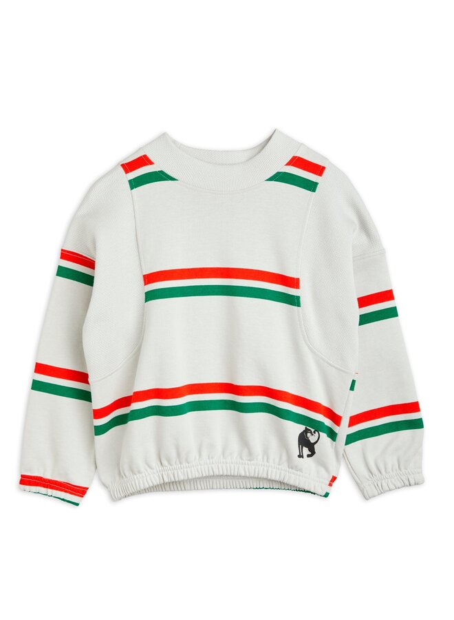 Stripe aop sweatshirt – Grey