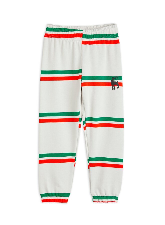 Stripe aop sweatpants – Grey