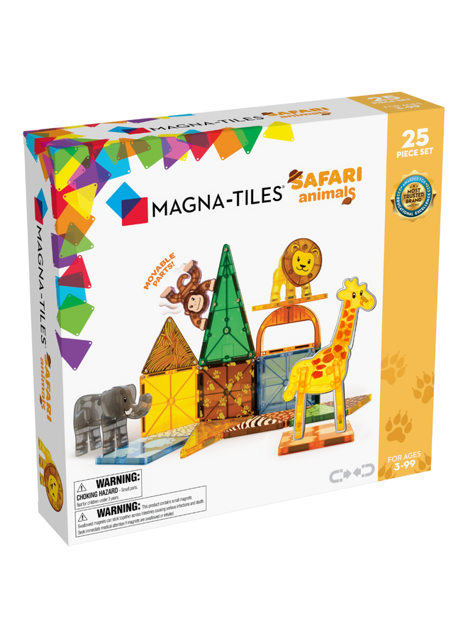 MagnaTiles - Safari Animals 25-Piece Set