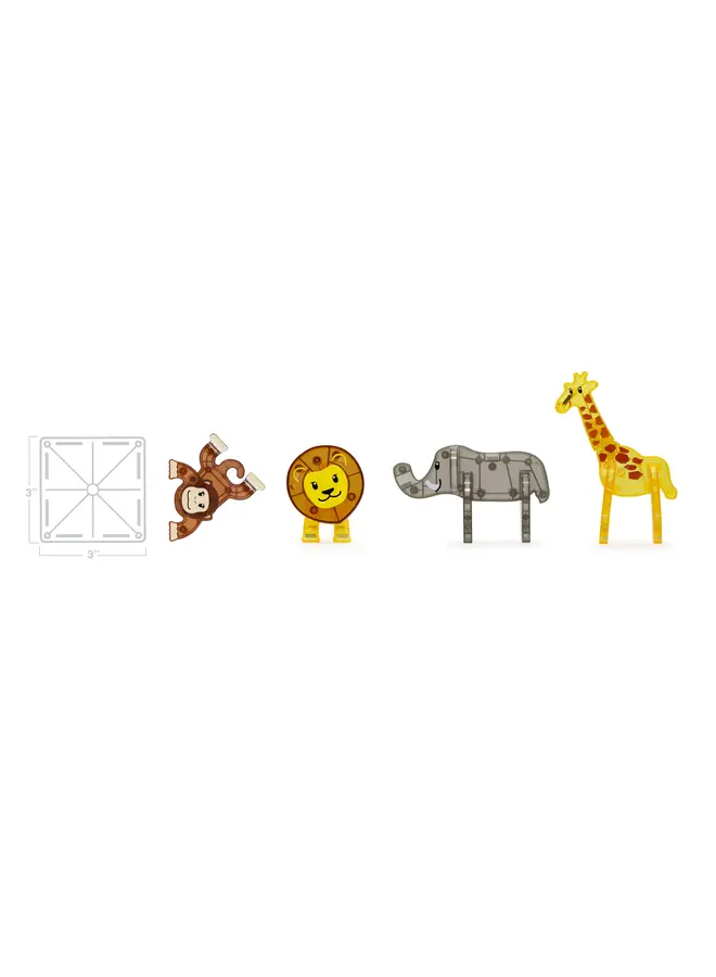 MagnaTiles - Safari Animals 25-Piece Set