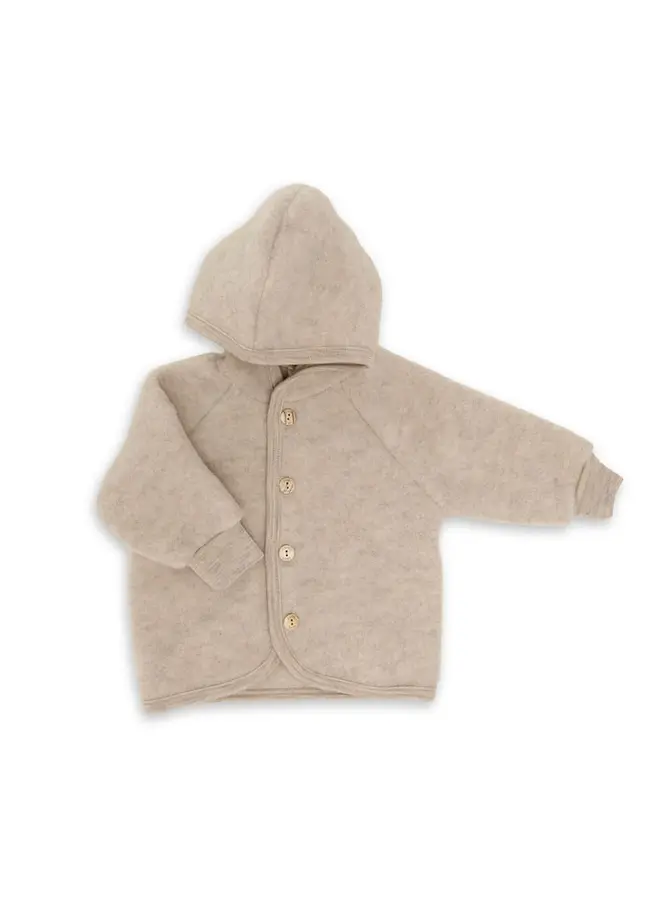 Hooded Jacket – Sand melange