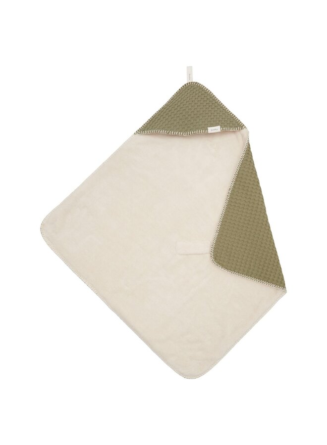 Koeka - Omslagdoek wafel/teddy Oslo moss 100x100