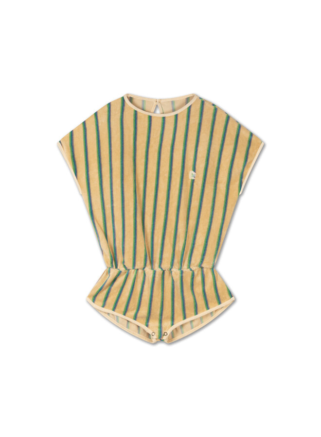 Playsuit- multi pop stripe