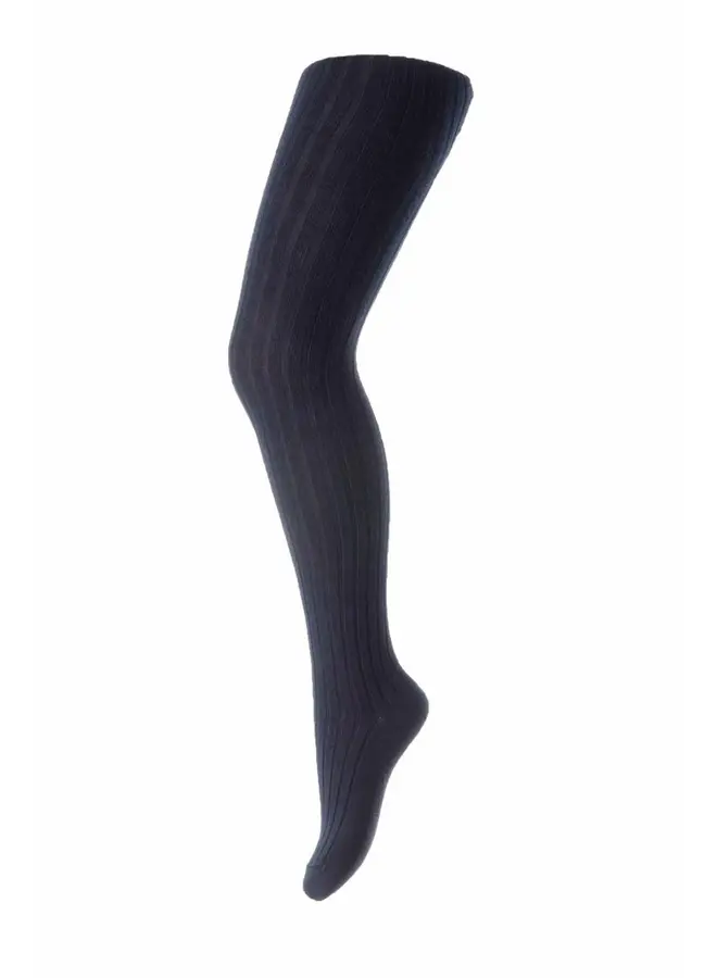 MP Denmark - Cotton rib tights - 807 Navy