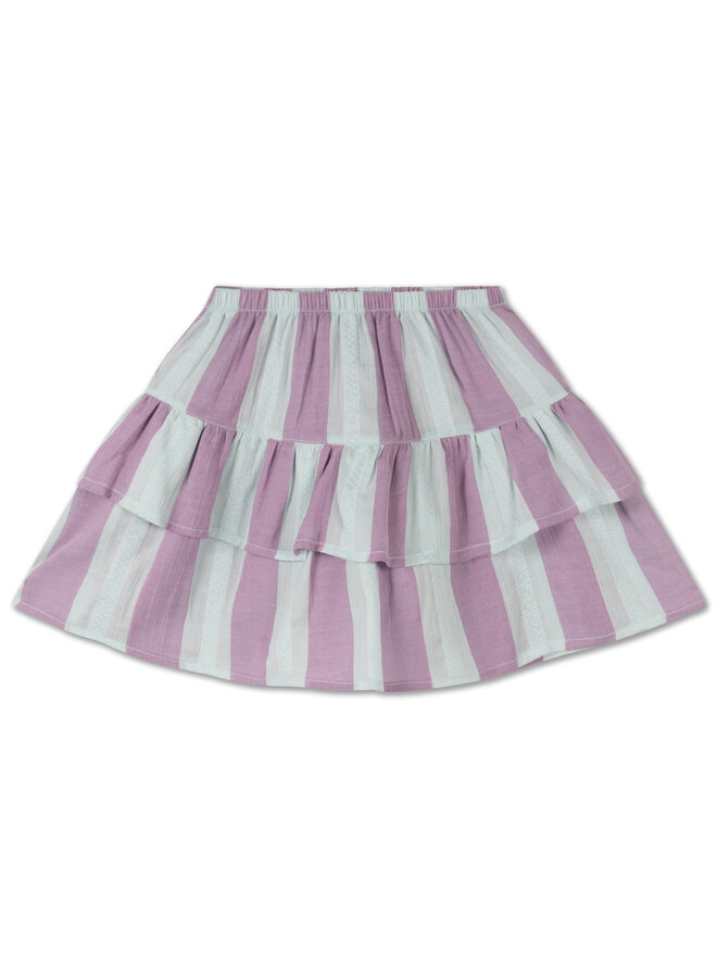 Repose AMS - Poet skirt - soft aqua violet stripe