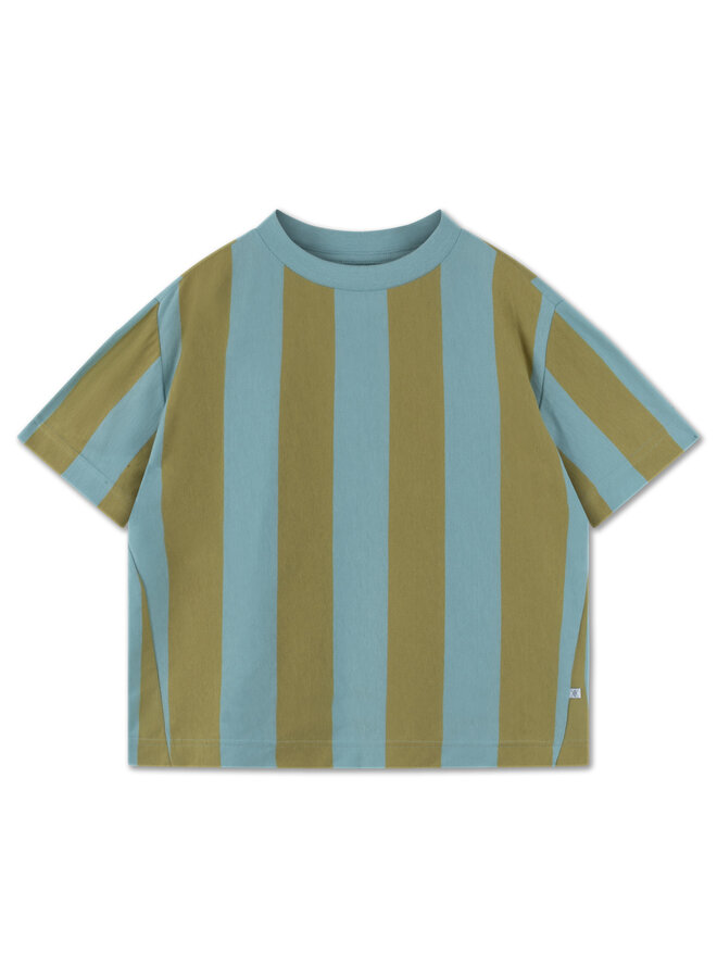 Tee shirt - golden reef block stripe
