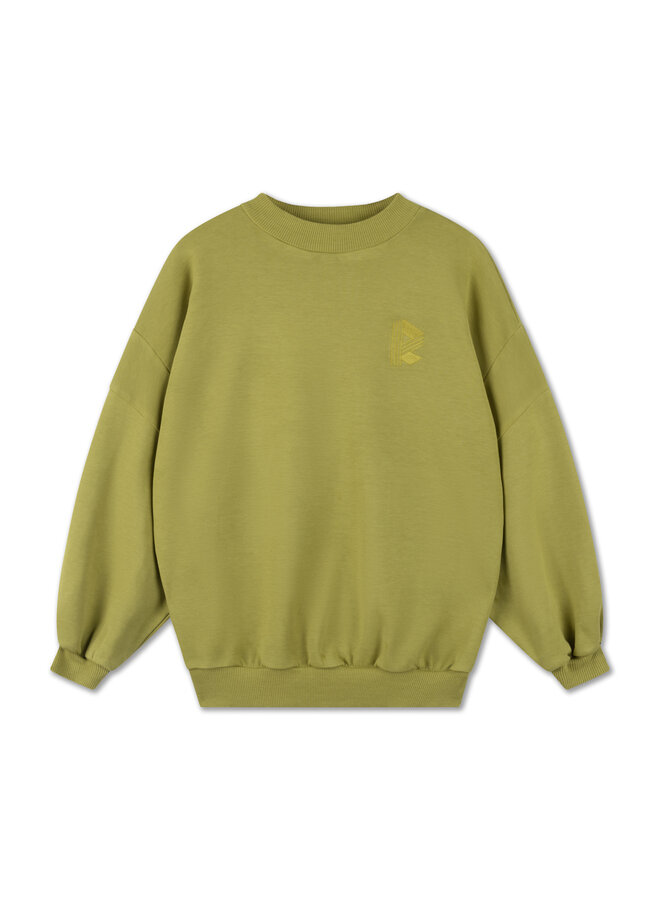 Crewneck sweater - golden green