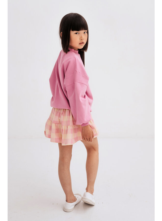 Repose AMS - Skirt short - sand pink bb check