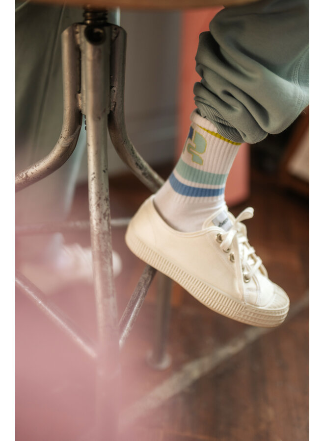 Repose AMS - Sporty socks - logo R white