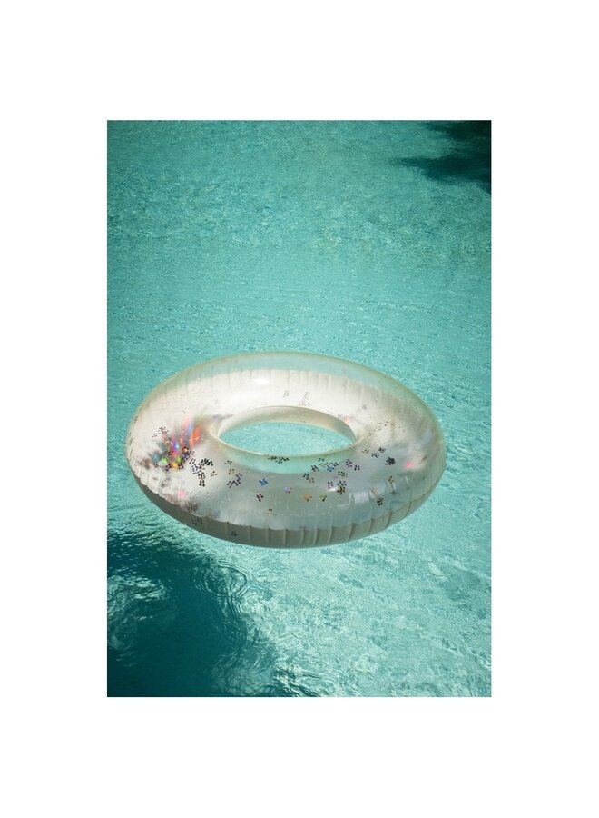 Grande swim ring transparent – Multi cherry