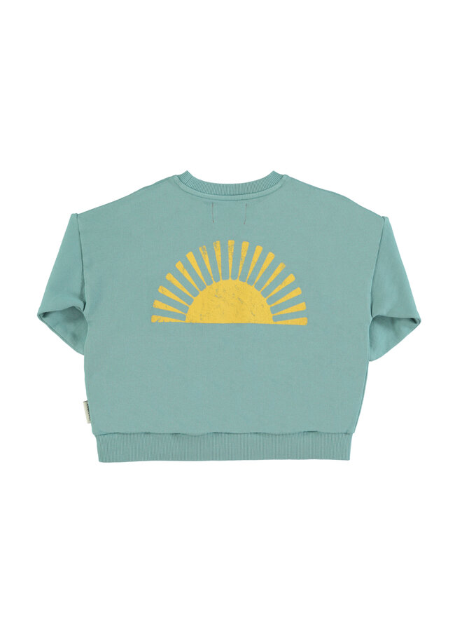 Piupiuchick - Sweatshirt – Green w/ "burning sand" print