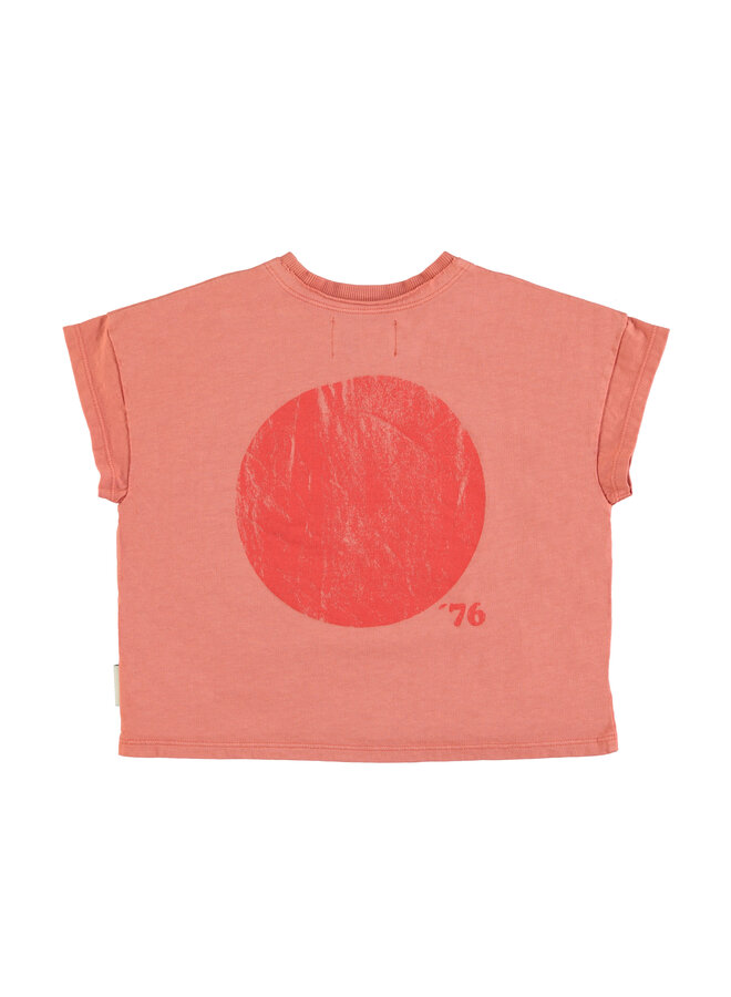 Piupiuchick - T-shirt – Terracotta w/ "hot hot" print