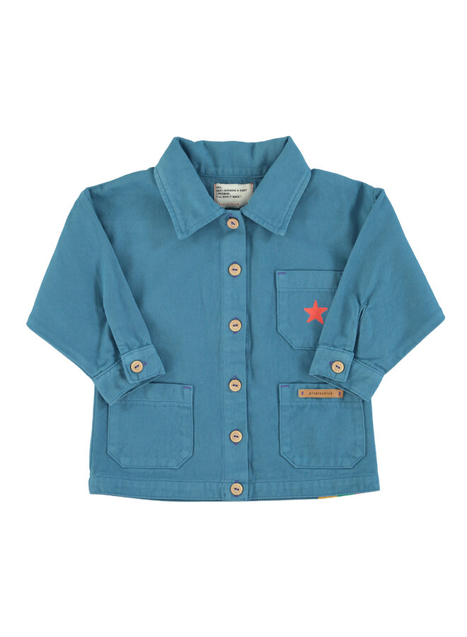 Piupiuchick - Jacket - Blue w/ multicolor stripes