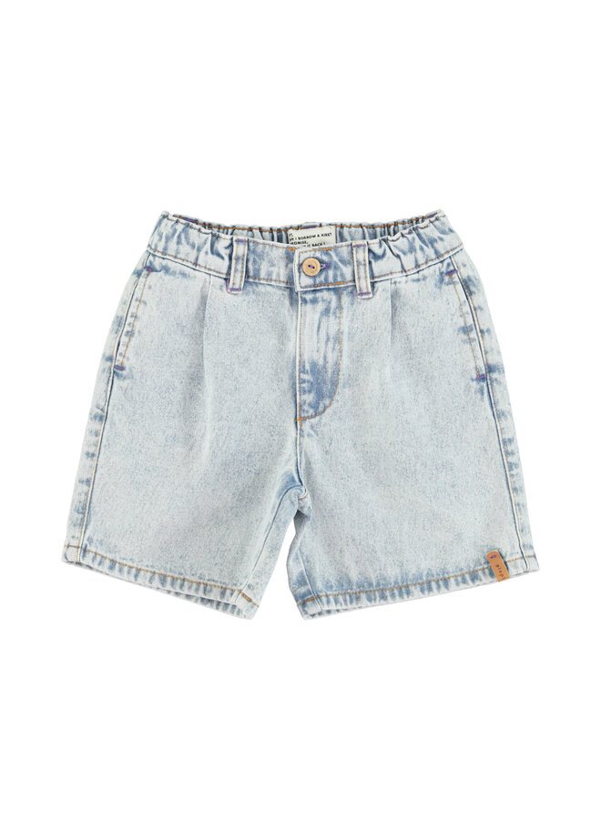 Boy shorts – Washed blue denim