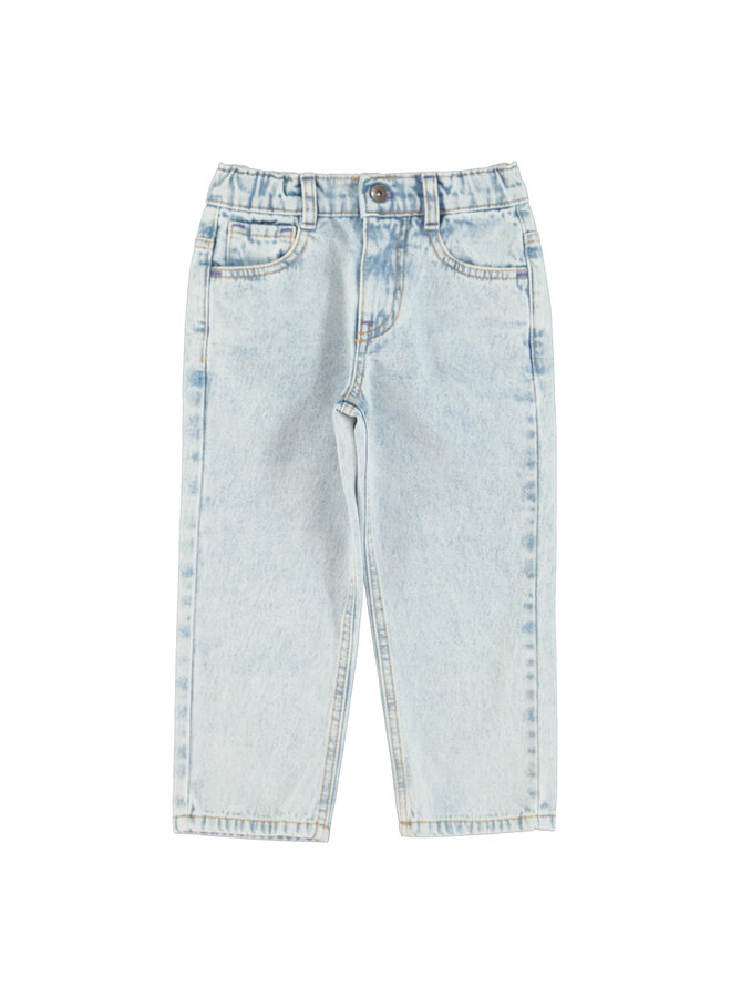 Piupiuchick - Unisex trousers – Washed blue denim