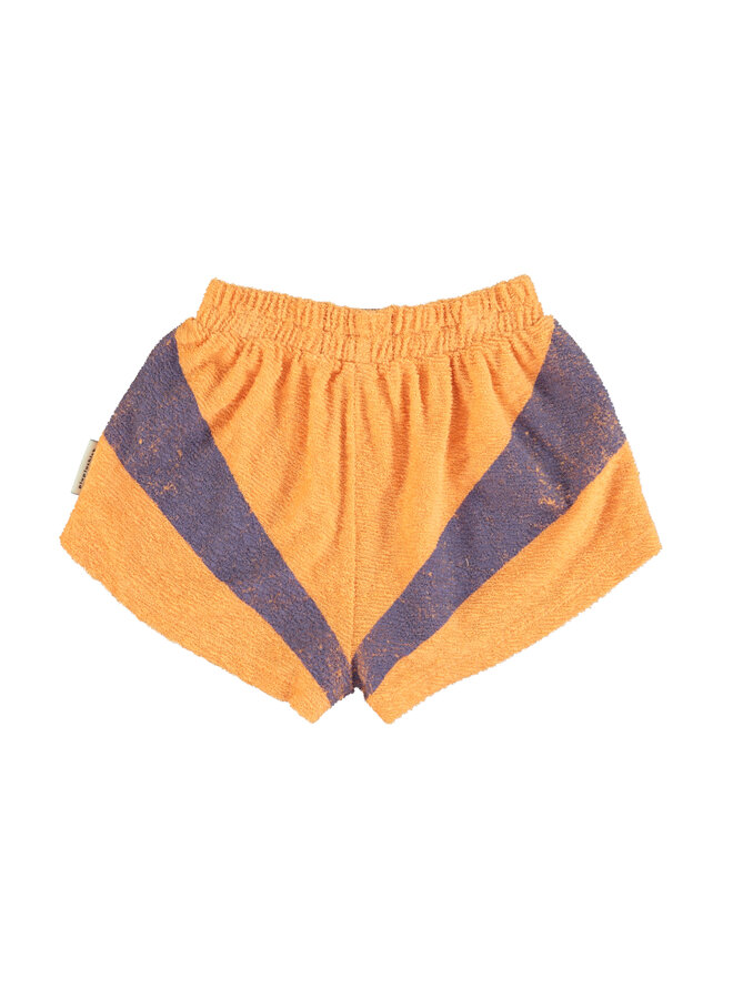 Piupiuchick - Shorts – Peach & purple print