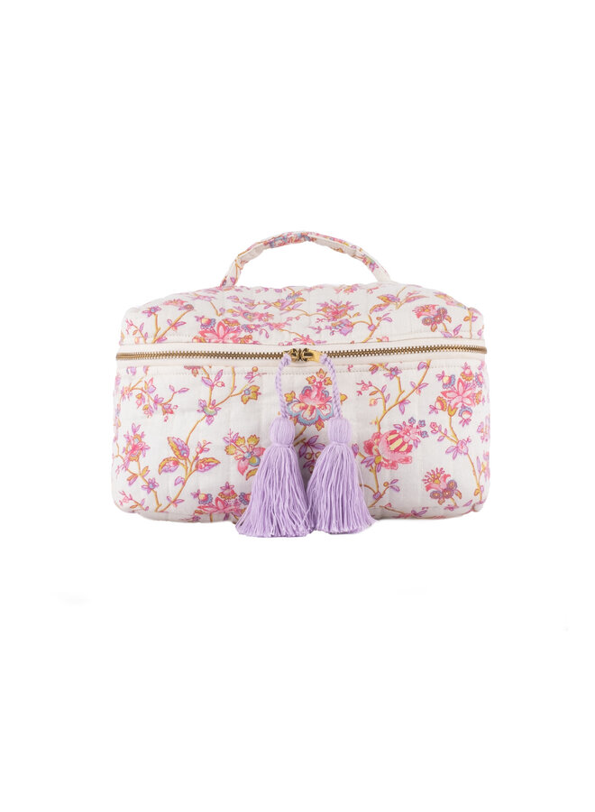 Louise Misha - Toiletry bag Laety – Cream bucolia fields