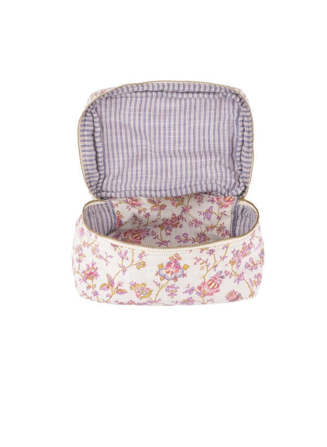 Louise Misha - Toiletry bag Laety – Cream bucolia fields