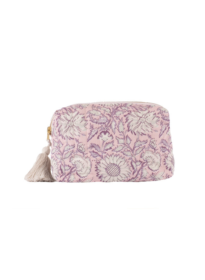 Pouch Teiki – Pink daisy garden