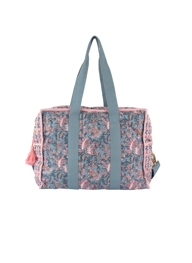 36Hours bag Lilio – Teal garden of eden