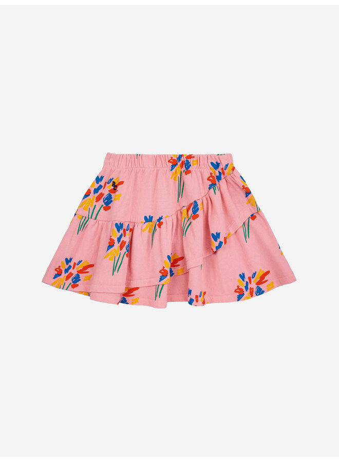 Fireworks all over ruffle skirt – Pink