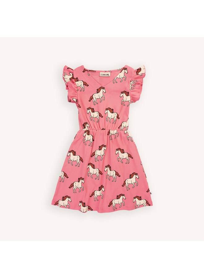 CarlijnQ - Ruffled tanktop dress - Wild horse