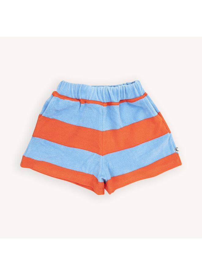 CarlijnQ - Girls long shorts - Stripes red/blue