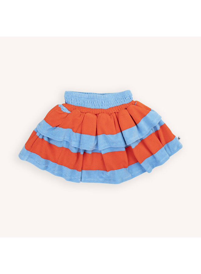Layered skirt - Stripes red/blue