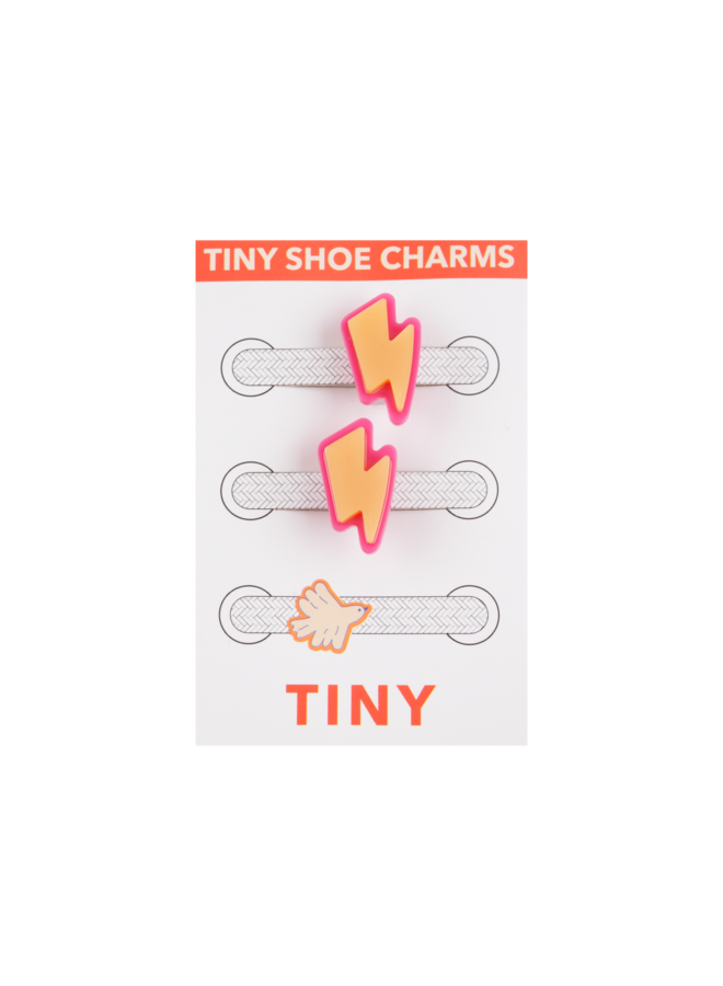 Tiny Cottons - Lightning shoe charm – Pale ochre