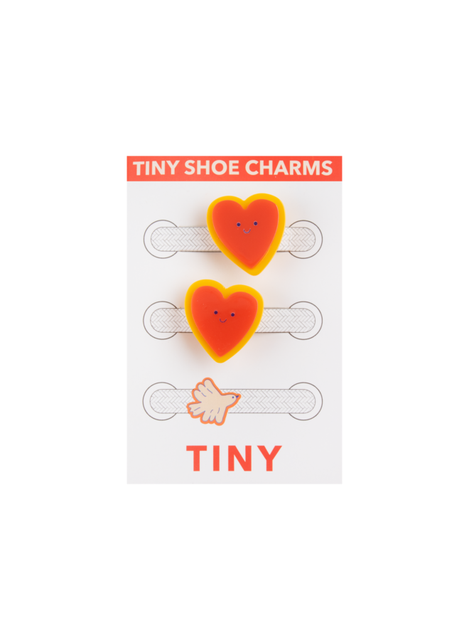 Tiny Cottons - Heart shoe charm – Summer red