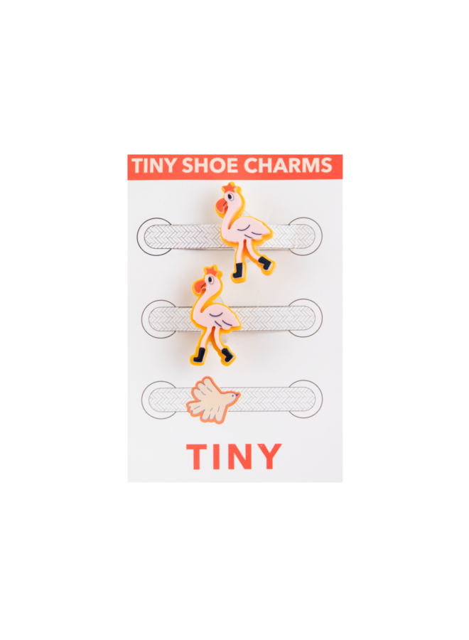 Tiny Cottons - Flamingo shoe charm – Light pink