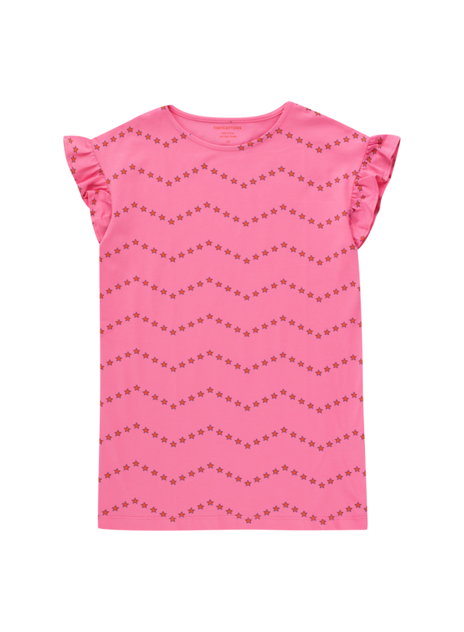 Zigzag dress – Dark pink