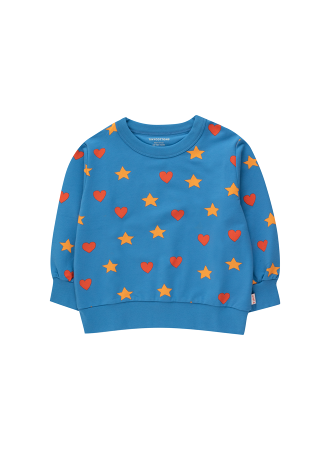 Hearts stars sweatshirt – Blue