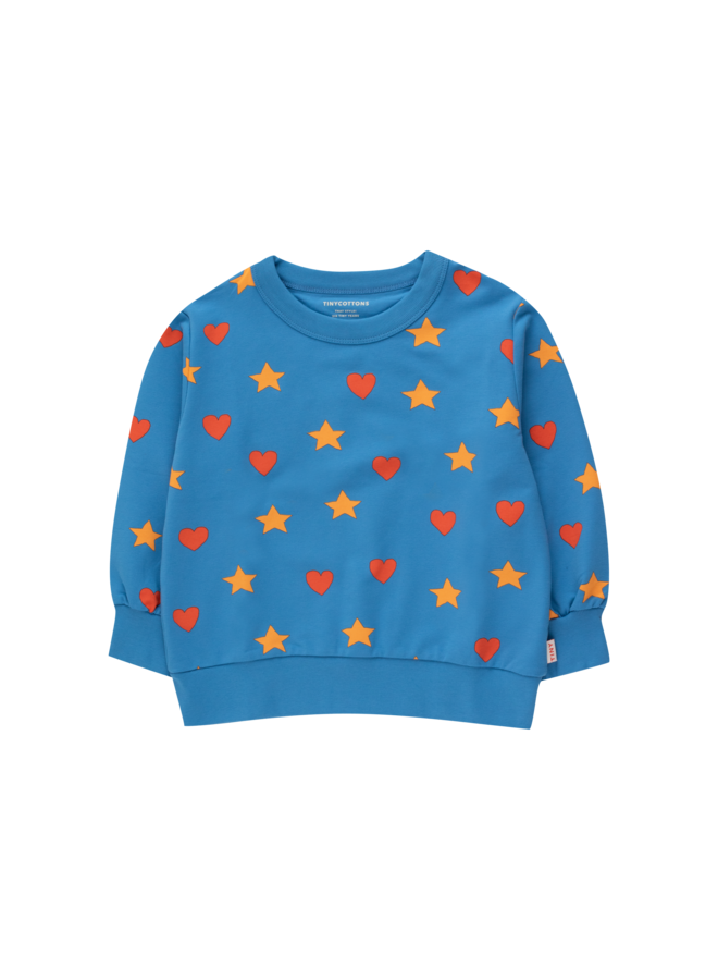 Tiny Cottons - Hearts stars sweatshirt – Blue