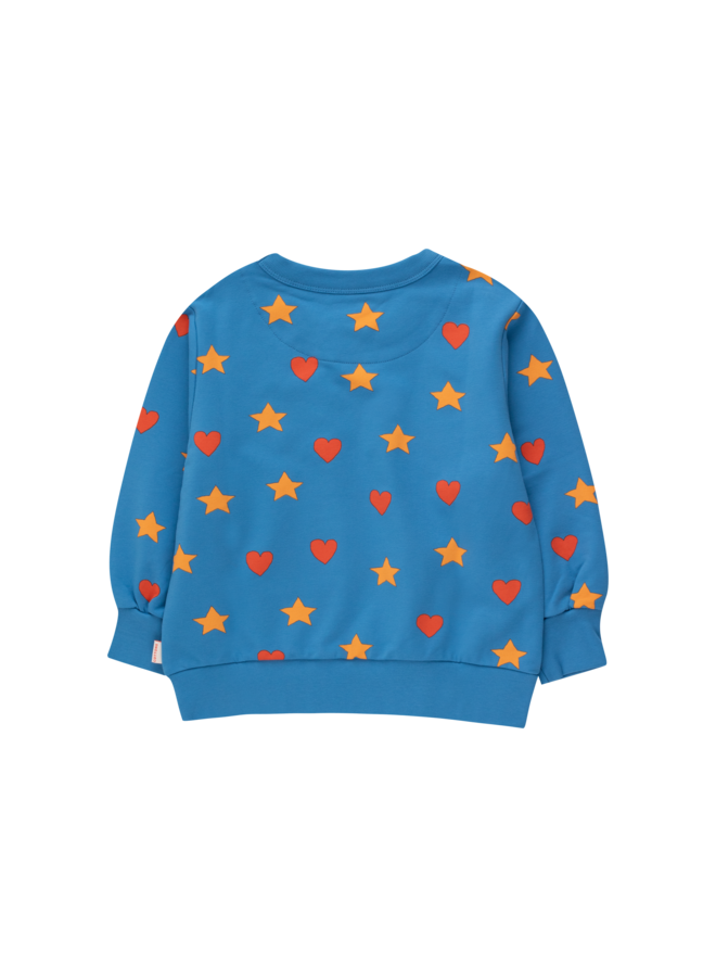 Tiny Cottons - Hearts stars sweatshirt – Blue