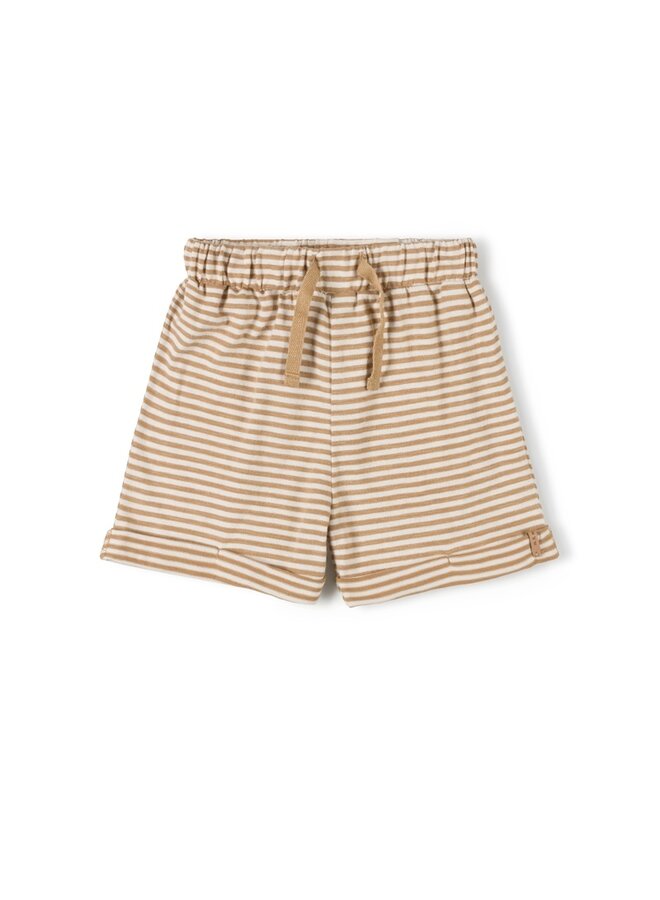 Lace Short - Caramel Stripe