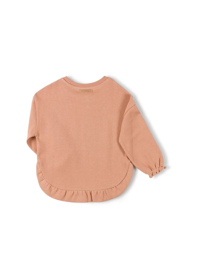 Nixnut - Ruffled Sweater – Peach