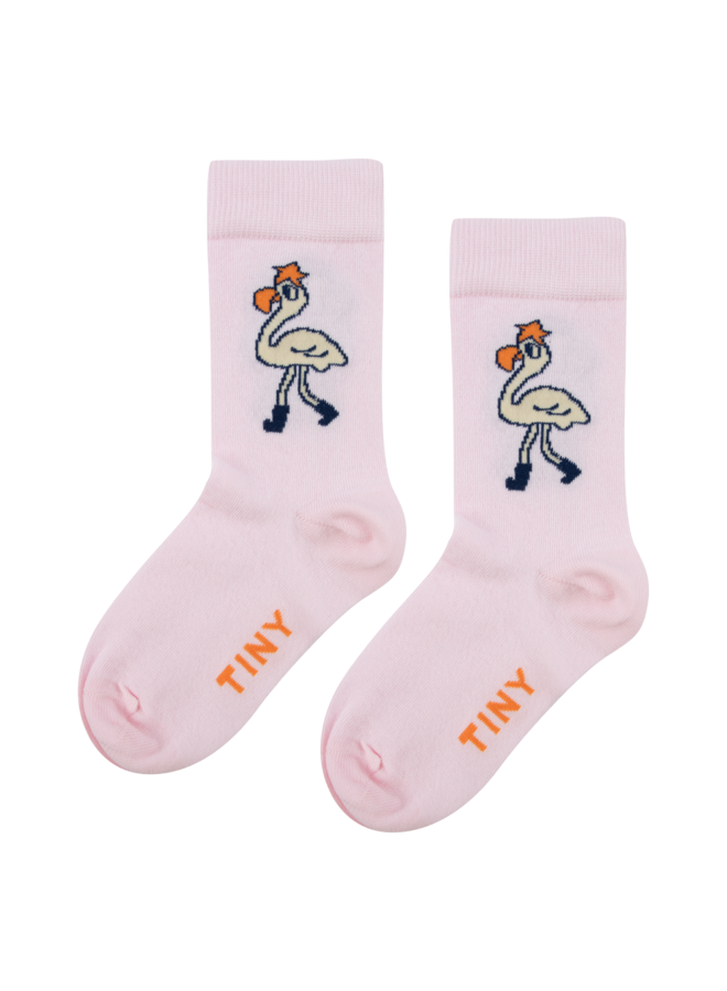 Flamingo medium socks – Light pink