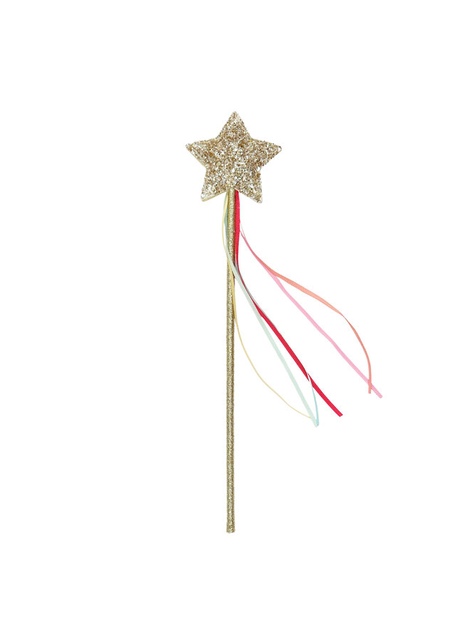 Glitter Star Wand Gold