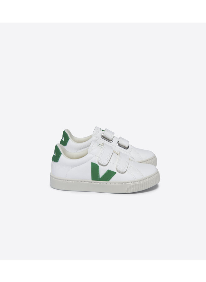 Veja - Small Esplar Chromefree leather – Extra white emeraude