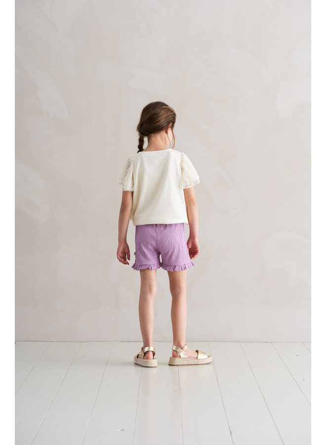 House of Jamie - Ruffled Shorts – Lavender